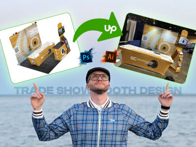 Unique eye catching Trade Show Booth Design Layout | Graphic Designer