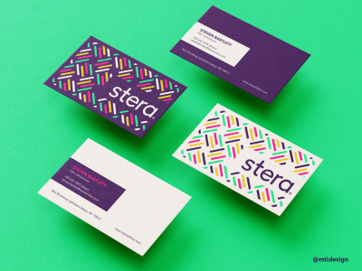 A business card design