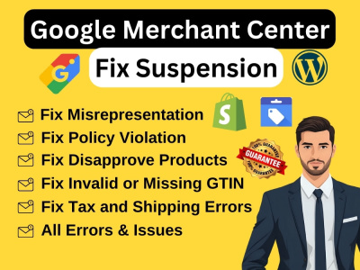 Fixed Google Merchant Center Suspension or Misrepresentation