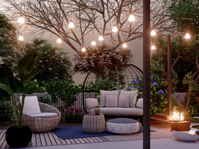 Backyard landscape design, garden and pool design