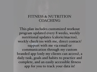 Fitness and Nutrition Coaching