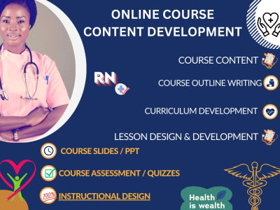 Health Course Content| Curriculum Developer | Instructional Development