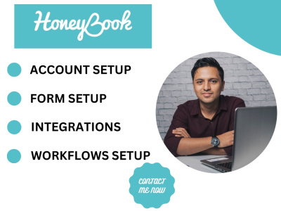 Honeybook CRM Account Setup, Honeybook Workflows, Forms and Campaigns