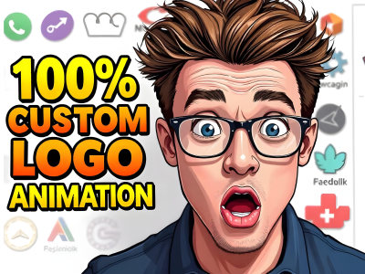 A custom and unique 2D logo animation.