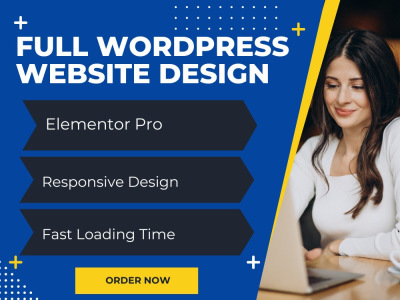 Professional Full WordPress Website Design Elementor Pro | Mobile Friendly