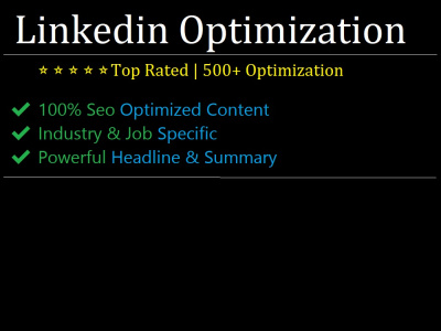 100% Optimized LinkedIn profile Content [Job & Industry Specific]