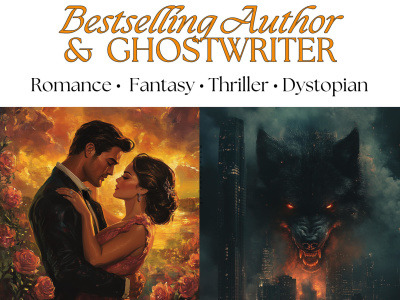 Bestselling Author and Ghostwriter - Romance, Dystopian, and Thriller