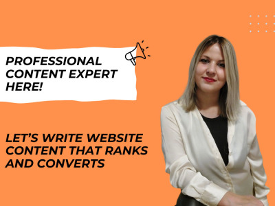 A professionally, human-written website content