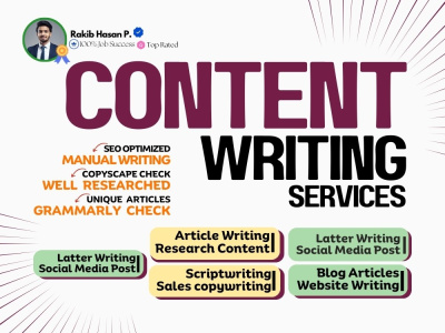 Article Writing | Sales copywriting | Content Writing | Speech writing