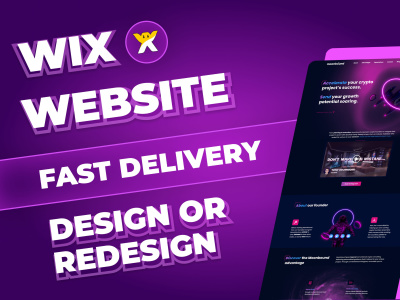 A Wix website design or redesign with a professional look