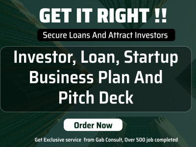 A topnotch business plan and 5 years financial forecast