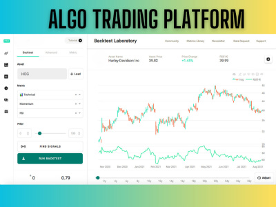 Algo trading Platform with your own advanced strategy | Upwork