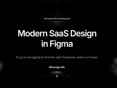 Modern SaaS Design in Figma