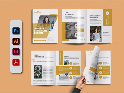A Professional Company profile, Corporate profile design | Company brochure