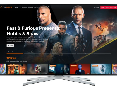 Dynamic Samsung tv ott platform live streaming tv app smart tv lg tv
