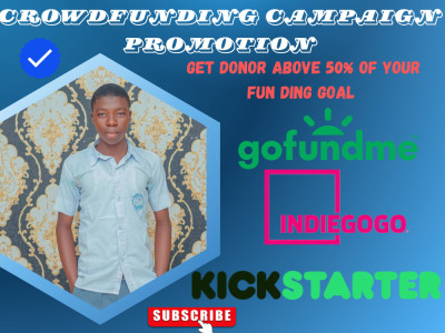 Massive Crowdfunding Promotion, donors ,backers for your page, kickstarter