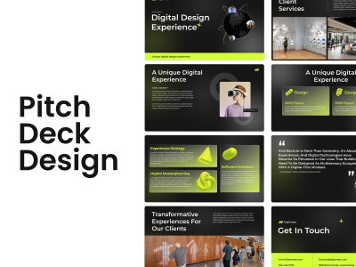A Winning Professional Pitch Deck Presentation Design for Startup