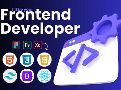 Front end web developer using HTML,CSS, bootstrap, react js and jquery ...