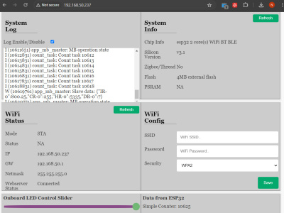 Firmware development for ESP32 platform