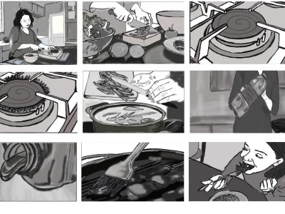 Storyboard for film, commercials and videos
