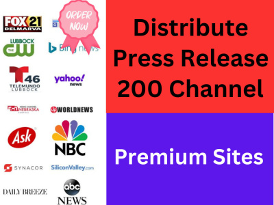 PR post Distribution on 200 channels