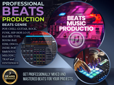 Professional Pop, Lo-fi, Hip-Hop, and more beats with 100% royalty.