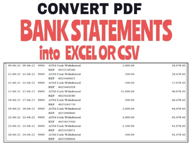 Tables PDF to excel, CSV, google sheet