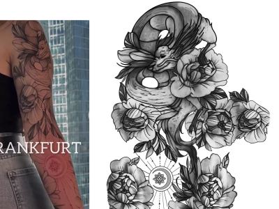 Tattoo Stencil Tattoo Sketch & Tattoo Draw service for thermal printing