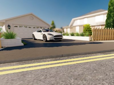 Backyard landscape design, patio, pool, garden as landscape Architect