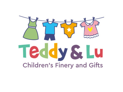 Charming and Fun Children Clothing Logo Design