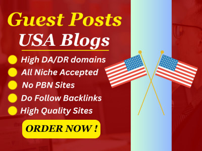 A high quality USA guest post on high authority websites
