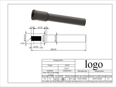 A Technical drawing for your project