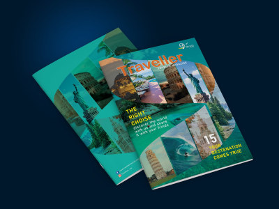 Modern digital & print magazine design in InDesign