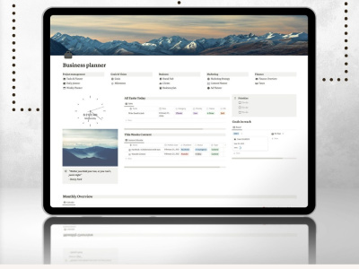 A notion template for E-commerce business owners