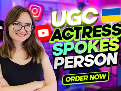 A video in UGC style with me as a spokesperson/actress for your brand