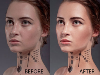 Photo retouching, image editing and photo editing services for print or web