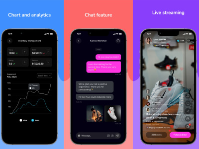 Delivering Live video shopping, chat, and secure payments.