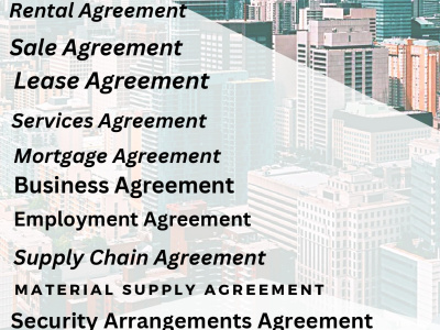 Legal agreements drafting services