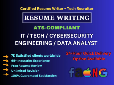 Cyber Security, Data Analyst, IT Tech, Sales Resume ATS