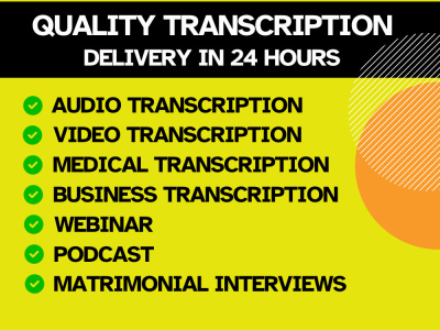 All video transcription services with 100% confidence