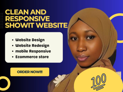 A customized showit website or template, Tilda, Carrd website maintenance