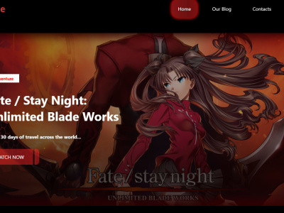 Anime website using html and css | Upwork