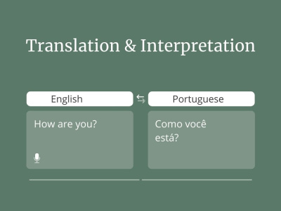 An interpreter - Portuguese/English