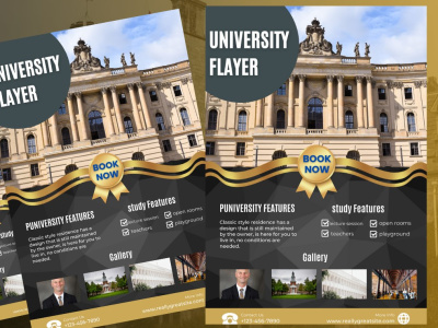 I designed a college banner for client.