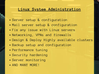 Linux system administration service