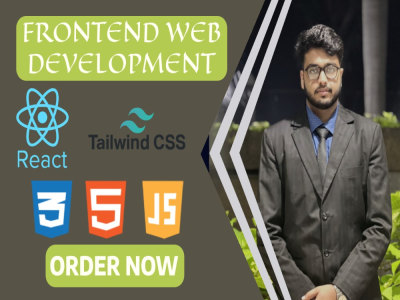 A professional react website with tailwind CSS | Upwork