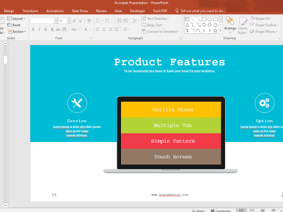 Stunning, professionally designed PowerPoint presentation.