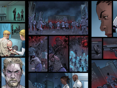 Comic book illustrtion comic book design comic book page