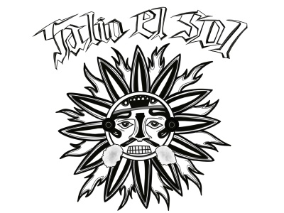 A dope black and white tattoo design