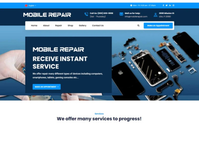 Mobile Repair & Computer Repair Services Website